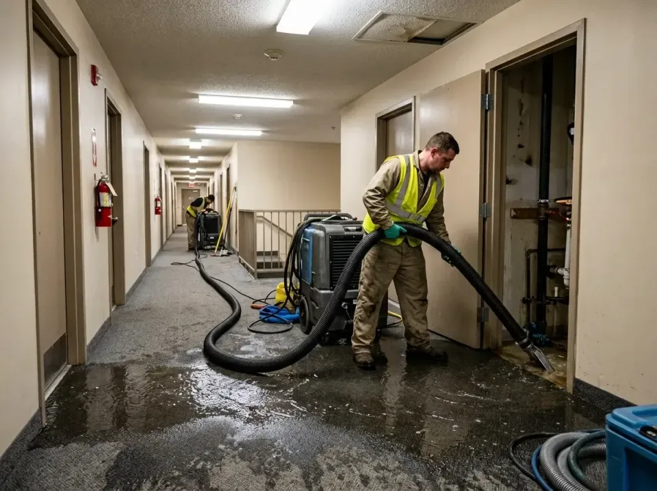 multi-unit-apartment-hallway-f-005 — frequently asked questions, Emergency Burst Pipe Water Extraction & Removal in Stonewoo…